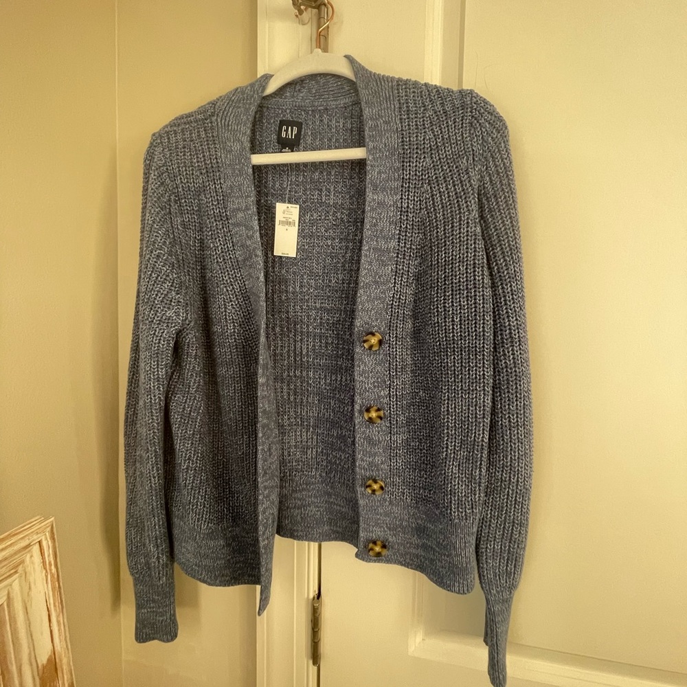 GAP cardigan blue size small